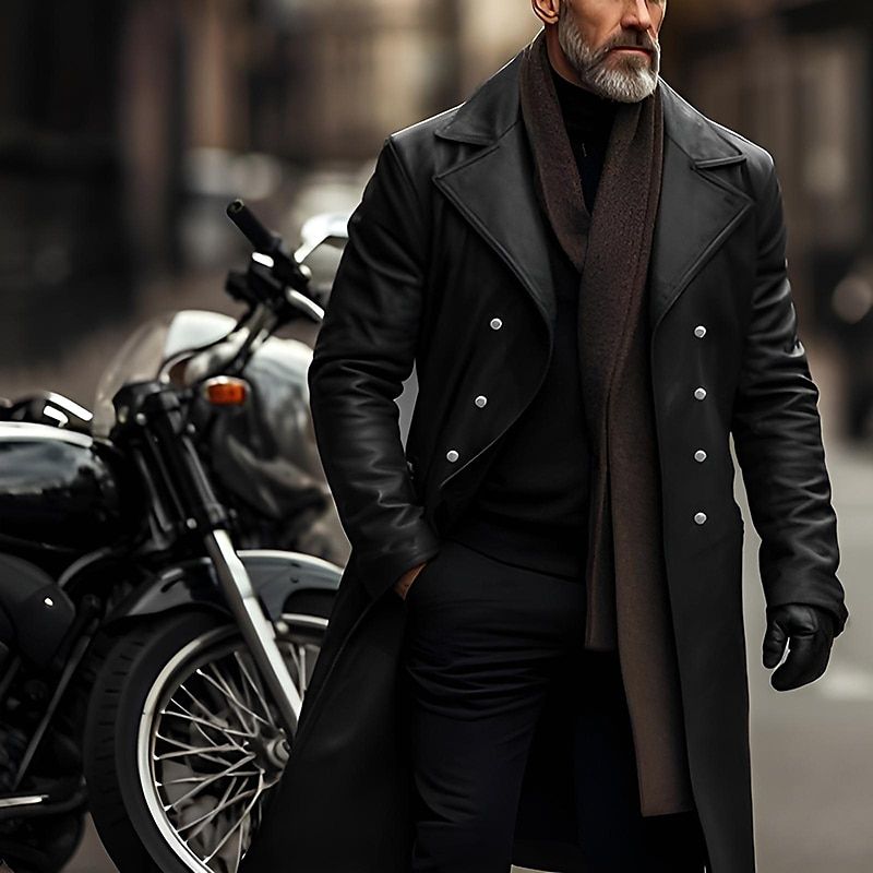 how to wear a leather coat