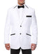 White & Black Trim Tuxedo