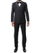 Navy Vested Peak Tuxedo