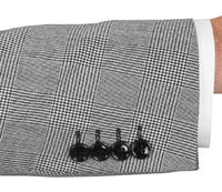 Harrington Suit - Black Wool Glen Plaid