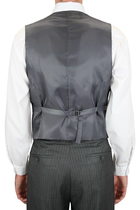 Luciano Pinstripe Suit - Gray