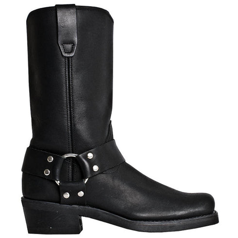 Dingo Black Womens Leather Motor Cycle Boots