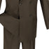 Ramses Collection - Double Breasted Suit 2 Piece Regular Fit in Brown