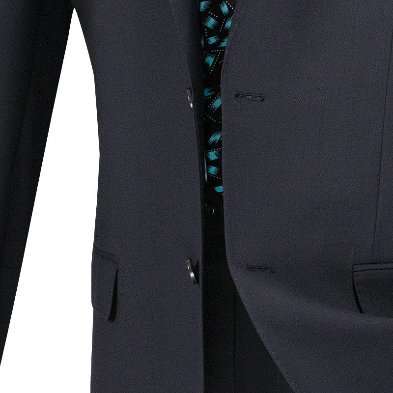 Men'S 2 Piece 2 Button - Color: Dark Grey Suit
