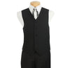Black Men's Regular Fit Vest 5 Buttons