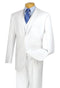 (38R) Regular Fit 3 Piece White Suit