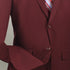Monte Carlo Collection - Regular Fit 2 Piece 2 Button Textured Weave Burgundy