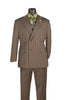 Men's Brown Pinstripe Double Breasted Suit
