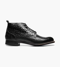 Stacy Adams MADISON Anaconda Plain Toe Boot Black by Stacy Adams Shoes