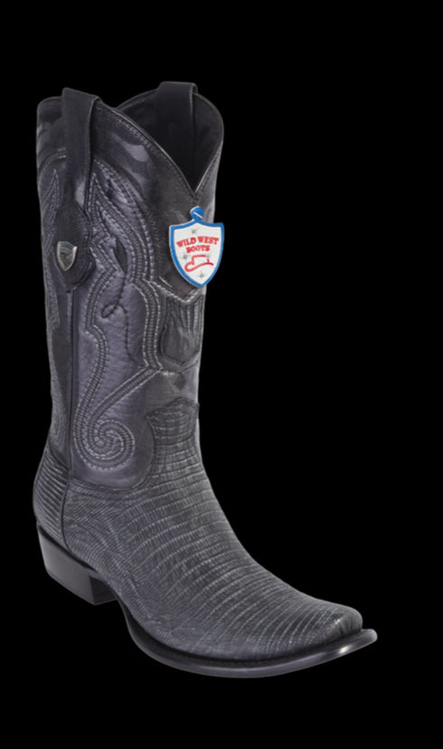 Wild West Botas de Armadillo Horma Dubai Toe Sand Gray