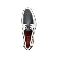Marco Di Milano Amalfi Navy / White Premium Calf Leather Boat Shoes - view 5