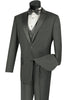 Mens Vested 2 Button Classic Tuxedo in Grey