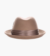 ASH FEDORA Crushable Wool Felt Pinch Front Hat