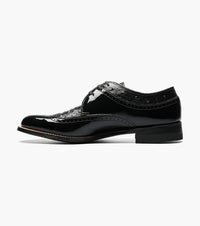 Stacy Adams DAYTON Ostrich Wingtip Oxford Black by Stacy Adams Shoes