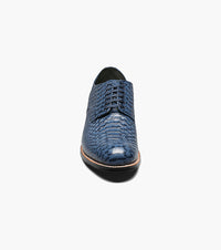 Stacy Adams MADISON Anaconda Plain Toe Oxford Blue by Stacy Adams Shoes