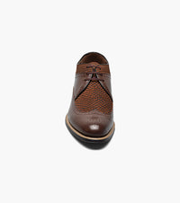 Stacy Adams DAYTON Python Print Wingtip Oxford Brown by Stacy Adams Shoes