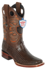 Wild West Botas de Armadillo Horma Rodeo Brown