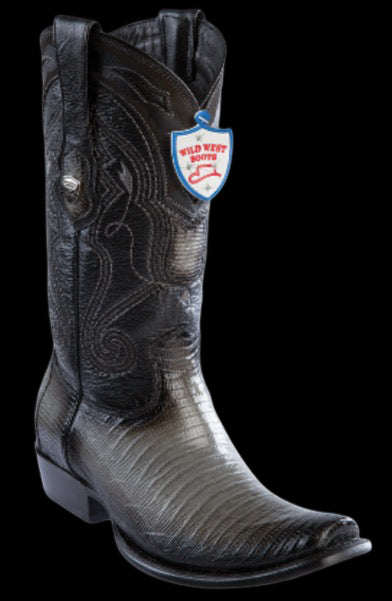 Wild West Botas de Armadillo Horma Dubai Toe Faded Gray