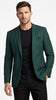 Men’s Hunter Green Blazer – Classic Two Button Sport Coat for Wedding & Formal Wear