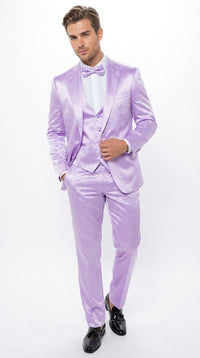 Men’s Lavender Tuxedo – Shiny Light Purple Wedding & Prom Tuxedo Suit