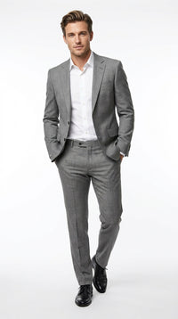 Men’s James Bond Skyfall Inspired Grey Suit – Classic 2 Button Formal Suit