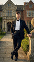 Mens Black Tuxedo Blazer – Peaky Blinders Thomas Shelby Inspired Classic Formal Blazer for Men Vintage British Style Jacket