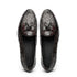 Zelli Franco Genuine Caiman Crocodile Tassel Loafers in Nicotine