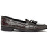 Zelli Franco Genuine Caiman Crocodile Tassel Loafers in Nicotine