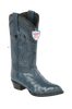 Wild West Botas de Avestruz Horma Puntal Blue Jeans