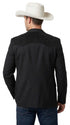 Men’s Black Western Blazer – Cowboy Sport Coat with Western Yoke Design