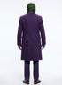 Men’s Purple Overcoat Joker Folie à Deux Arthur Fleck Inspired Long Coat – Classic Costume Trench Coat, Stylish Winter Party Wear Jacket