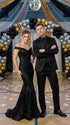 Men’s All Shiny Black Satin Suit – Black Satin Tuxedo Suit for Prom, Wedding, Formal Party and Evening Events Double breasted Vest