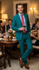 Men’s Teal Green Dark Turquoise Suit – Elegant Formal Suit for Business, Wedding, Party and Modern Style Wear