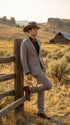 Men’s Light Taupe Western Tuxedo Suit – Cowboy Style Formal Blazer and Pants Outfit in Khaki Tan Light Brown Color