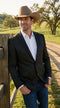 Men’s Black Paisley Western Cowboy Blazer – Classic Western Style Formal Jacket, Elegant Country Blazer Coat - saco para vaquero