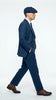 Men’s Blue 3 Piece Suit, Thomas Shelby Inspired Vintage Formal Suit Herringbone Tweed 1920s fabric