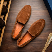 Zelli Bruno Brown Suede Loafer | Handcrafted Italian Dress Shoe