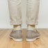 Zelli Livorno Stampata Crocodile Embossed Nubuck Loafer in Bone