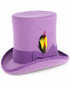 Victorian Steampunk Top Hat - 1800 19th Century - Dressy Loden Felt Top Purple Hat