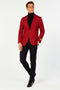 Men’s Burgundy Red - Wine Two-Button Sport Coat – Stylish Blazer for Business, Parties