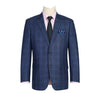 Mens Classic Fit Two Button Windowpane Plaid Blazer