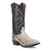 Dan Post Men's Manning Python Snakeskin Round Toe Boots - Natural