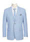(36S, 38R, 42R, 44S) Regular Fit Linen/Cotton Light Blue Sport Coat