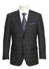 Regular Fit Wool & Linen Brown Plaid Blazer