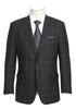 Regular Fit Wool & Linen Brown Plaid Blazer