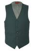 Vanderbilt Collection - Classic Dress Vest 5 Buttons Regular Fit In Green