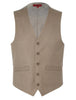 Vanderbilt Collection - Classic Dress Vest 5 Buttons Regular Fit In Taupe