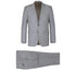 Bevagna Collection - Light Gray 100% Virgin Wool Regular Fit Pick Stitched 2 Piece Suit
