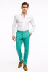 Men’s Aqua Dress Pants – Slim Fit Stylish Formal Trousers for Parties and Casual Wear in Turqoise Color