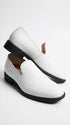 Men’s White Plain Toe Slip On Loafer Dress Shoes – Classic Formal Lightweight Shoes for Wedding, Party and Business Wear